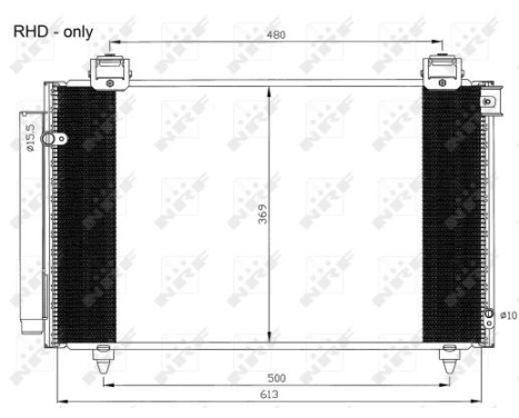 Condenser, air conditioning EASY FIT 35593 NRF, Image 8