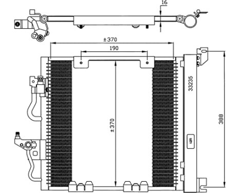 Condenser, air conditioning EASY FIT 35598 NRF, Image 2