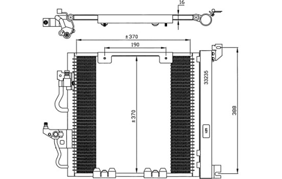 Condenser, air conditioning EASY FIT 35598 NRF, Image 2