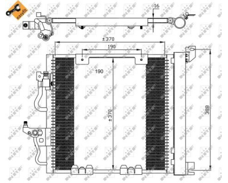 Condenser, air conditioning EASY FIT 35598 NRF, Image 3
