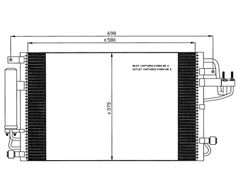 Condenser, air conditioning EASY FIT 35600 NRF, Image 7