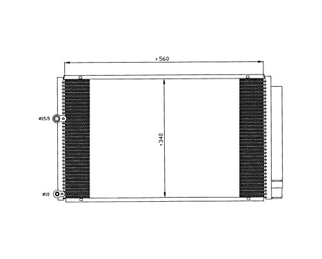 Condenser, air conditioning EASY FIT 35601 NRF