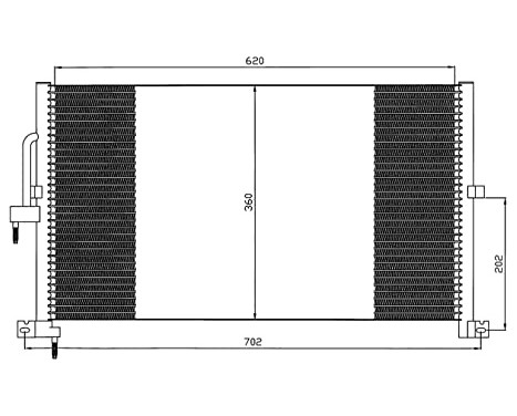 Condenser, air conditioning EASY FIT 35603 NRF, Image 6