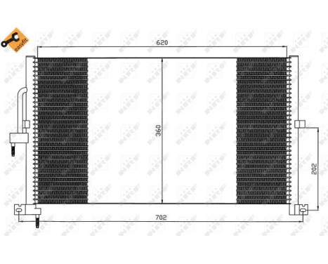 Condenser, air conditioning EASY FIT 35603 NRF, Image 4