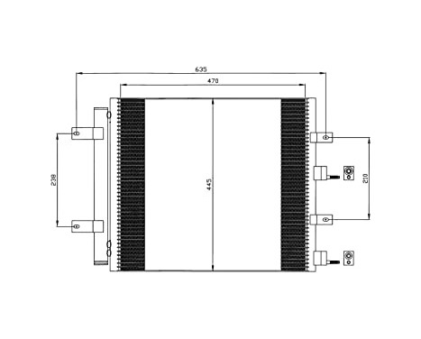 Condenser, air conditioning EASY FIT 35604 NRF