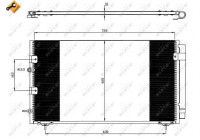 Condenser, air conditioning EASY FIT 35609 NRF