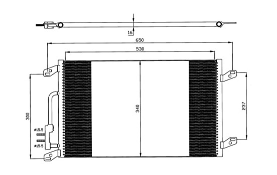 Condenser, air conditioning EASY FIT 35615 NRF, Image 4