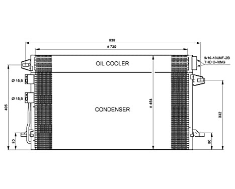 Condenser, air conditioning EASY FIT 35617 NRF, Image 2
