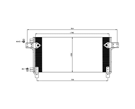 Condenser, air conditioning EASY FIT 35620 NRF, Image 2