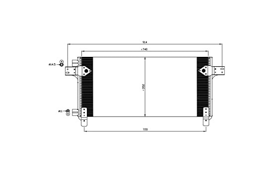 Condenser, air conditioning EASY FIT 35620 NRF, Image 2
