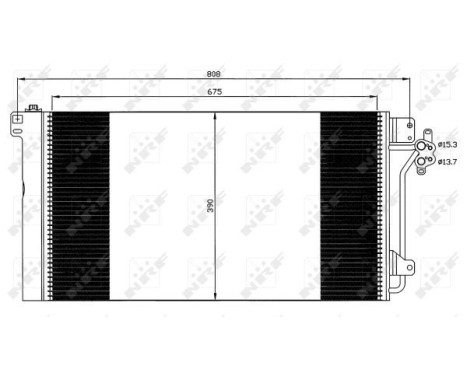 Condenser, air conditioning EASY FIT 35622 NRF, Image 6