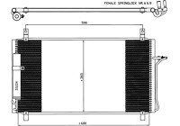 Condenser, air conditioning EASY FIT 35624 NRF