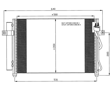 Condenser, air conditioning EASY FIT 35630 NRF, Image 5