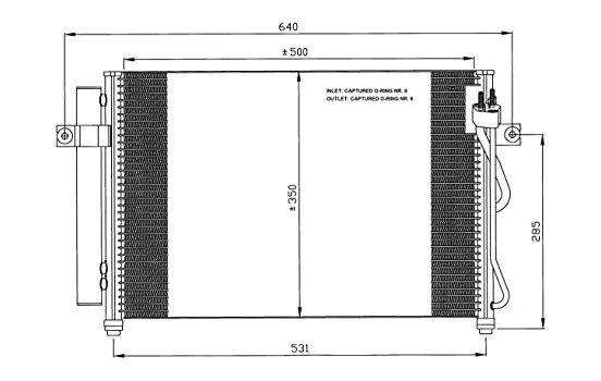 Condenser, air conditioning EASY FIT 35630 NRF, Image 5