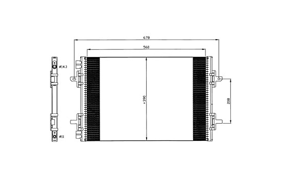 Condenser, air conditioning EASY FIT 35634 NRF