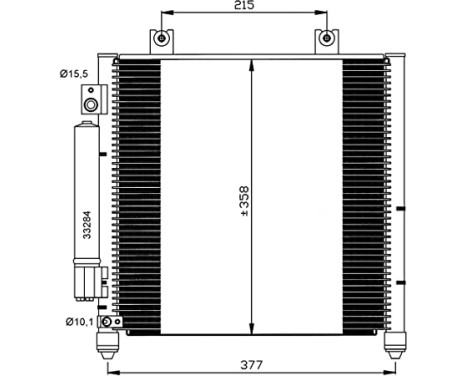 Condenser, air conditioning EASY FIT 35637 NRF, Image 6