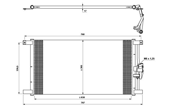 Condenser, air conditioning EASY FIT 35640 NRF, Image 6