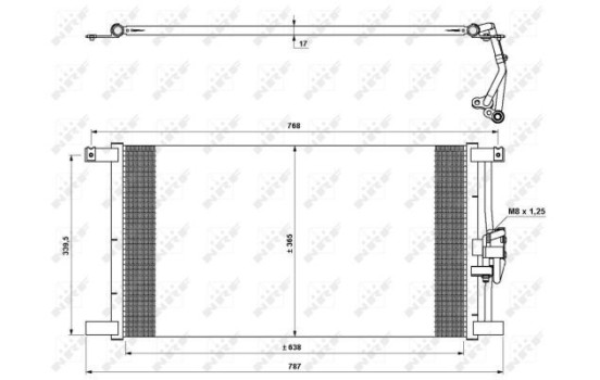Condenser, air conditioning EASY FIT 35640 NRF, Image 4