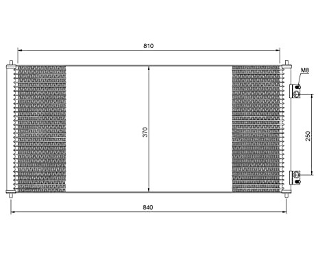 Condenser, air conditioning EASY FIT 35651 NRF, Image 2