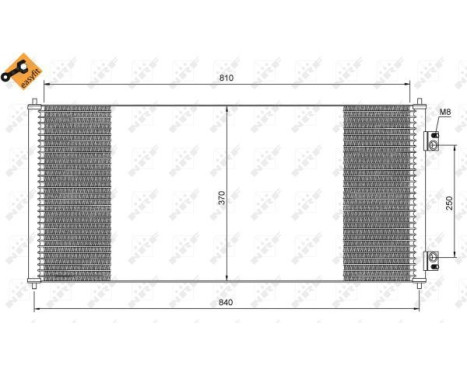 Condenser, air conditioning EASY FIT 35651 NRF, Image 3