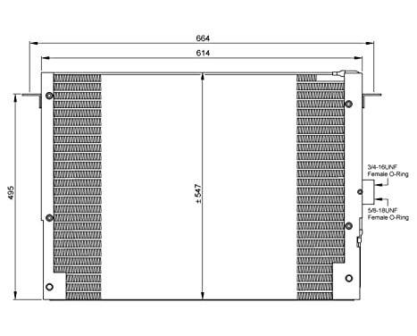 Condenser, air conditioning EASY FIT 35657 NRF