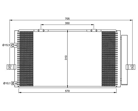 Condenser, air conditioning EASY FIT 35659 NRF