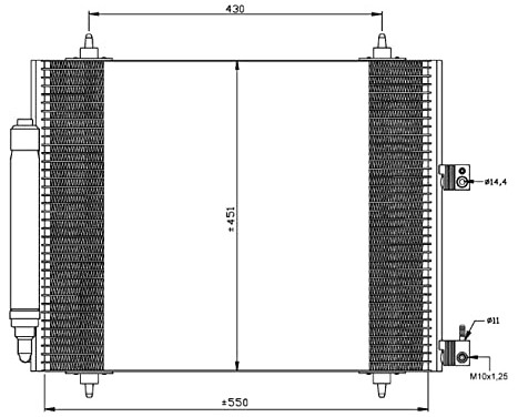 Condenser, air conditioning EASY FIT 35669 NRF, Image 5