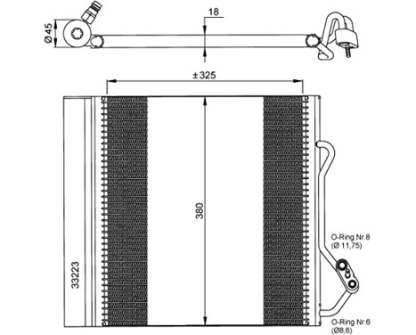 Condenser, air conditioning EASY FIT 35720 NRF, Image 2