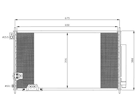 Condenser, air conditioning EASY FIT 35740 NRF, Image 2