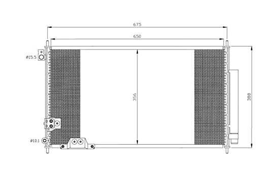 Condenser, air conditioning EASY FIT 35740 NRF, Image 2