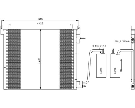 Condenser, air conditioning EASY FIT 35741 NRF, Image 2
