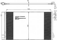 Condenser, air conditioning EASY FIT 35743 NRF