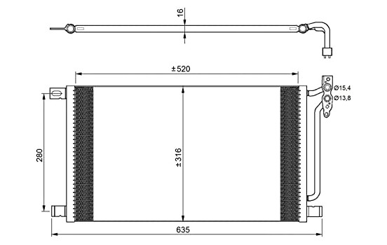 Condenser, air conditioning EASY FIT 35748 NRF, Image 5