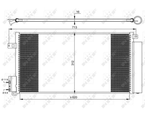 Condenser, air conditioning EASY FIT 35750 NRF, Image 5