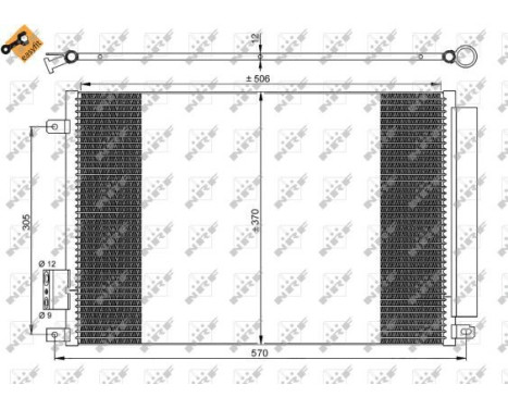 Condenser, air conditioning EASY FIT 35753 NRF, Image 4