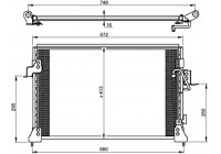 Condenser, air conditioning EASY FIT 35754 NRF