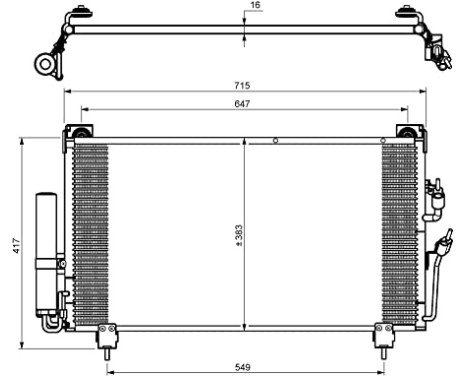 Condenser, air conditioning EASY FIT 35755 NRF, Image 7
