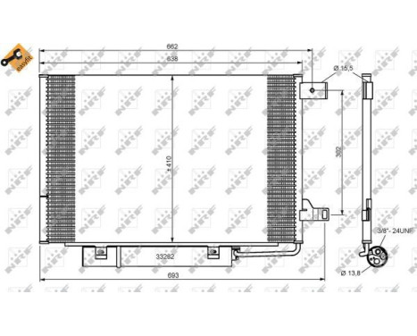 Condenser, air conditioning EASY FIT 35759 NRF, Image 9