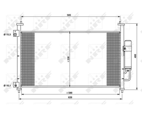 Condenser, air conditioning EASY FIT 35763 NRF, Image 3