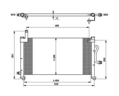 Condenser, air conditioning EASY FIT 35765 NRF, Image 4