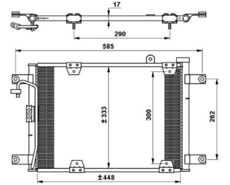 Condenser, air conditioning EASY FIT 35768 NRF, Image 7