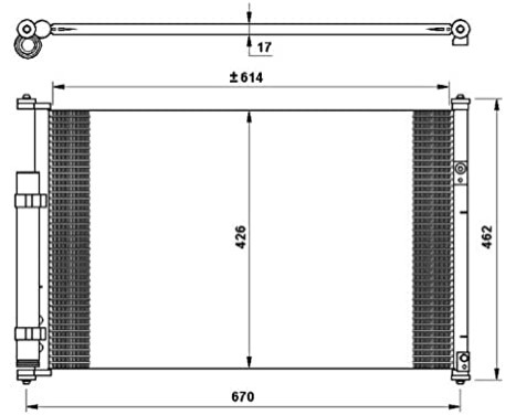 Condenser, air conditioning EASY FIT 35769 NRF, Image 2