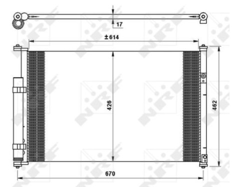 Condenser, air conditioning EASY FIT 35769 NRF, Image 3