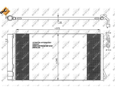 Condenser, air conditioning EASY FIT 35773 NRF, Image 7