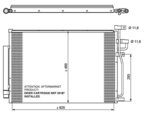 Condenser, air conditioning EASY FIT 35775 NRF, Image 2