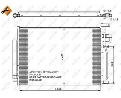 Condenser, air conditioning EASY FIT 35775 NRF, Image 3