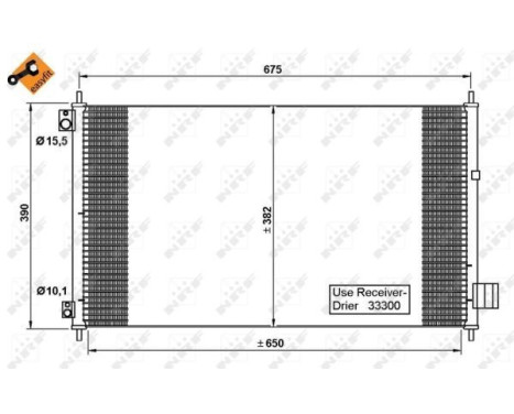 Condenser, air conditioning EASY FIT 35780 NRF, Image 6