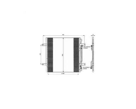 Condenser, air conditioning EASY FIT 35781 NRF