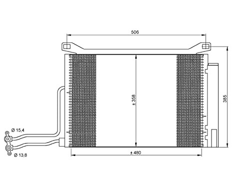 Condenser, air conditioning EASY FIT 35787 NRF, Image 7