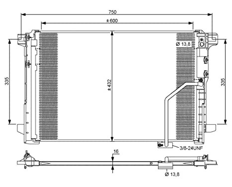 Condenser, air conditioning EASY FIT 35793 NRF, Image 2